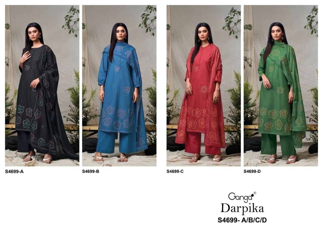 DARPIKA 4699 Series By Ganga Fashion Beautiful Festive Suits Stylish Colorful Fancy Casual Wear & Ethnic Wear PREMIUM COTTON Print Dresses At Wholesale Price
